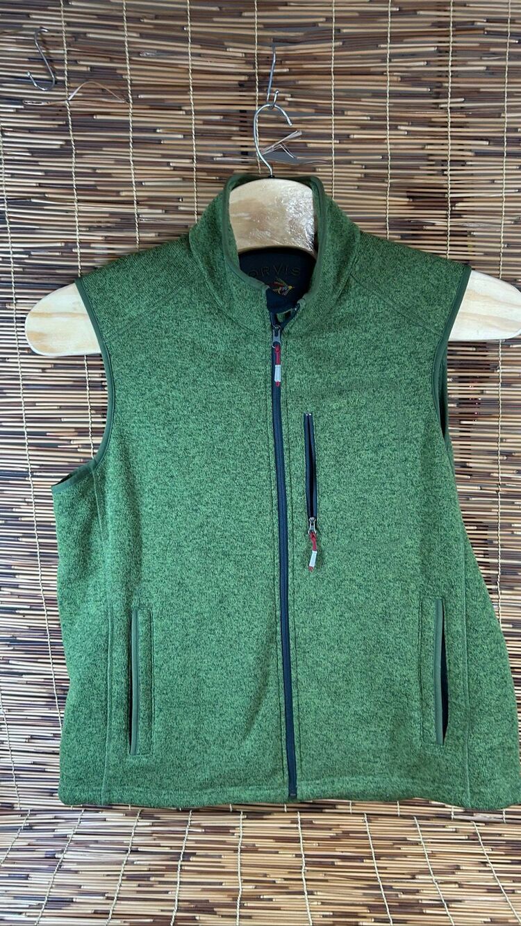 Orvis XL Green Full Zip Vest